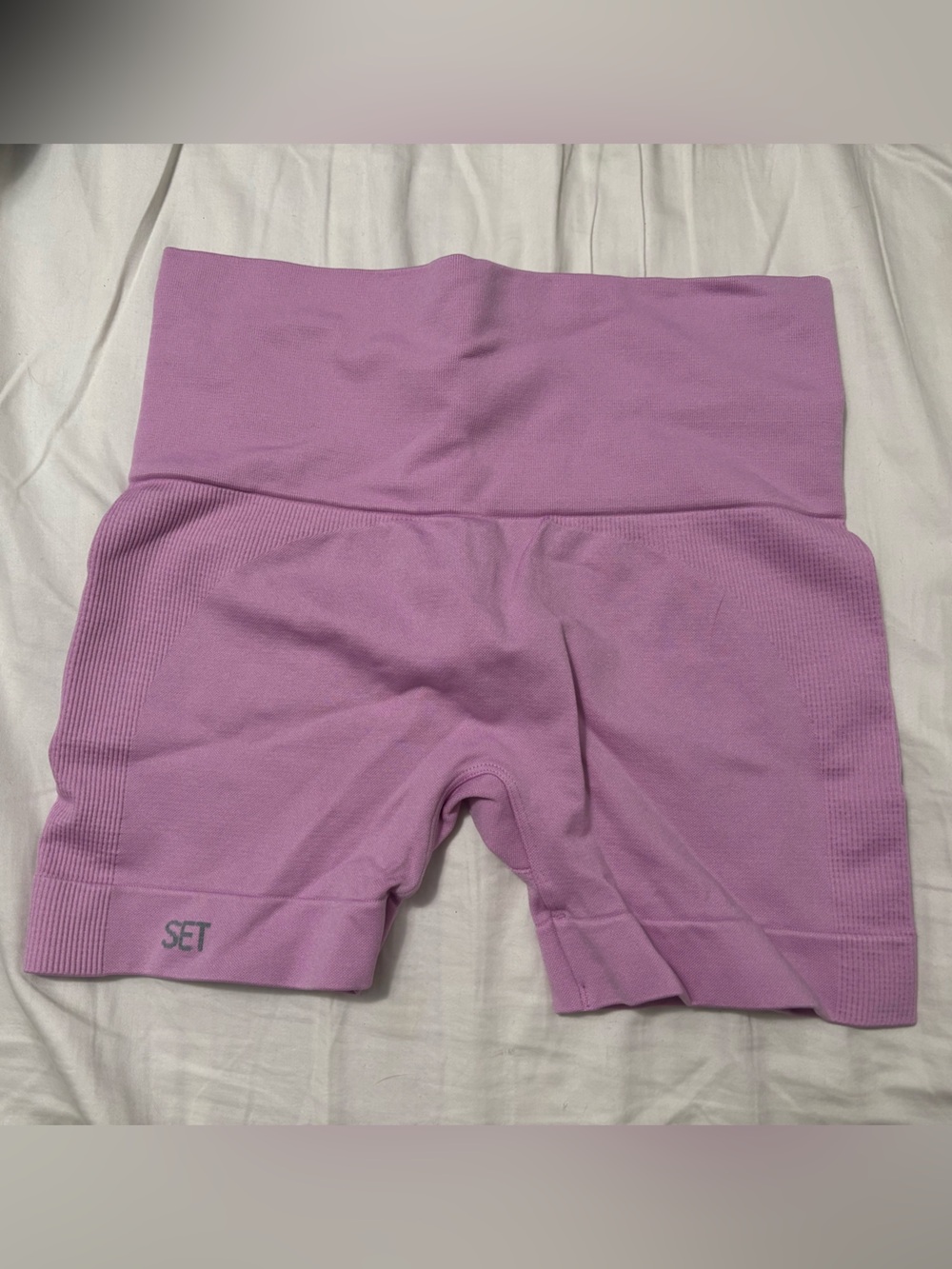SET Active Lavender Seamless High-Waist Bike Shorts